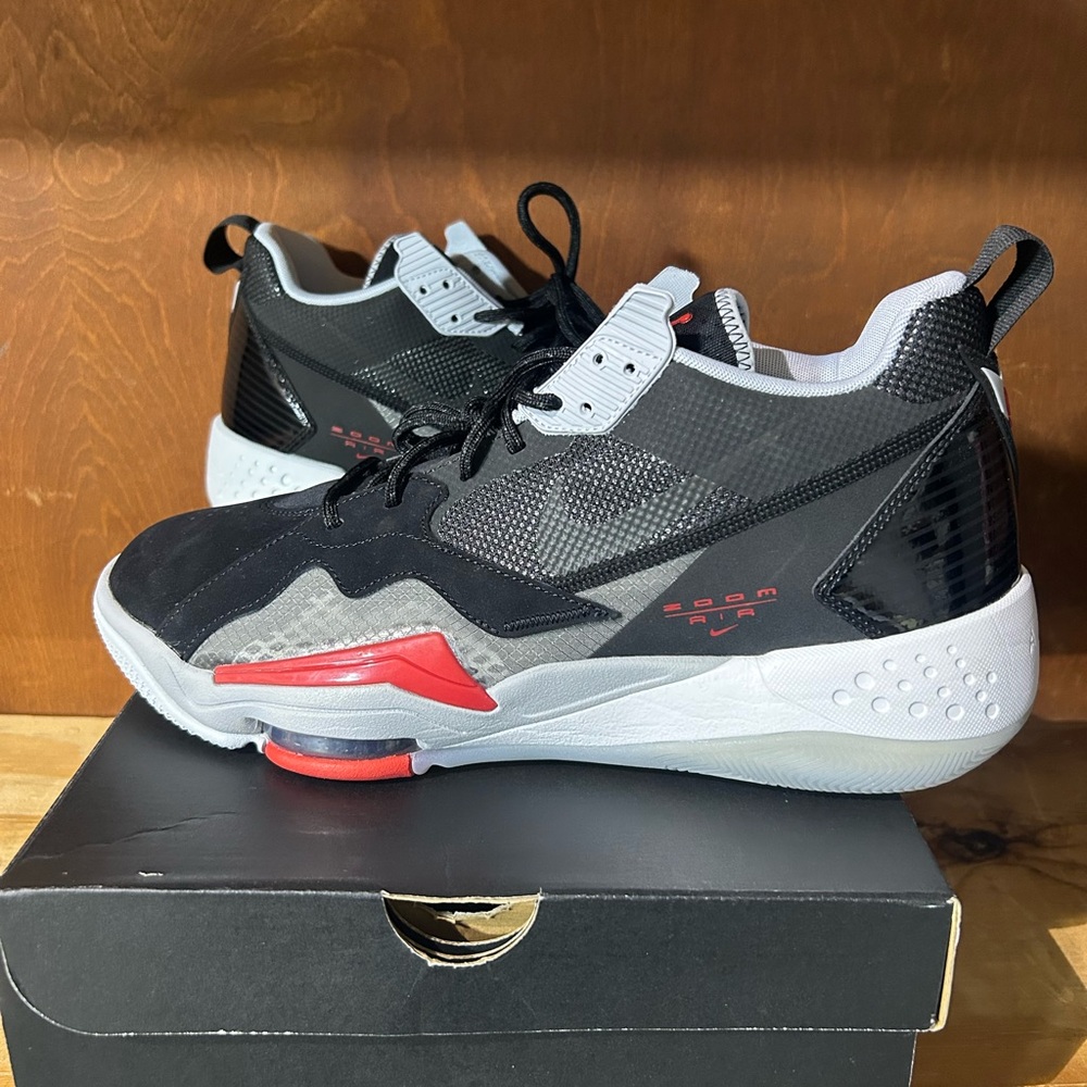 Black and Red Athletic Sneakers